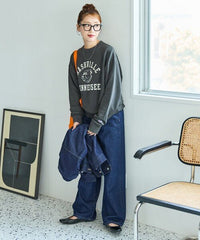 Bulldog Flocky Print Sweatshirt - HLY & CHOCCICO