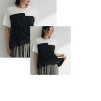 日本直送Bustier Docking Drost 5 Minute Sleeve Pullover HLY & CHOCCICO