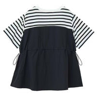 日本直送Bustier Docking Drost 5 Minute Sleeve Pullover HLY & CHOCCICO