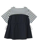 日本直送Bustier Docking Drost 5 Minute Sleeve Pullover HLY & CHOCCICO