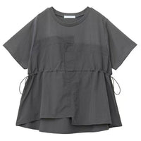 日本直送Bustier Docking Drost 5 Minute Sleeve Pullover HLY & CHOCCICO