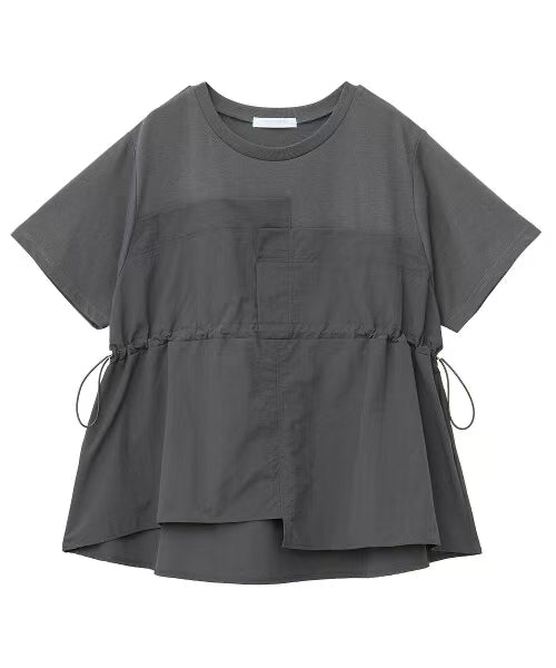 日本直送Bustier Docking Drost 5 Minute Sleeve Pullover HLY & CHOCCICO