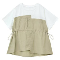 日本直送Bustier Docking Drost 5 Minute Sleeve Pullover HLY & CHOCCICO