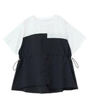 日本直送Bustier Docking Drost 5 Minute Sleeve Pullover HLY & CHOCCICO