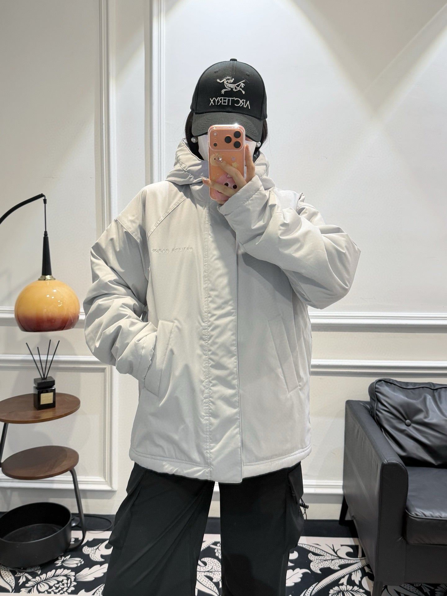 CANADA GOOSE Alberni Reversible Fleece Bomber - HLY & CHOCCICO