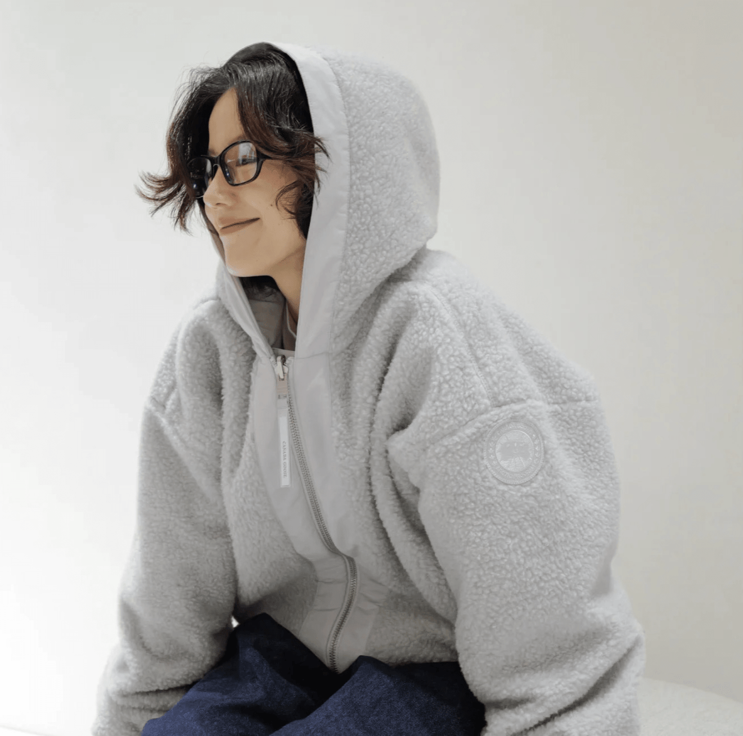 CANADA GOOSE Alberni Reversible Fleece Bomber - HLY & CHOCCICO