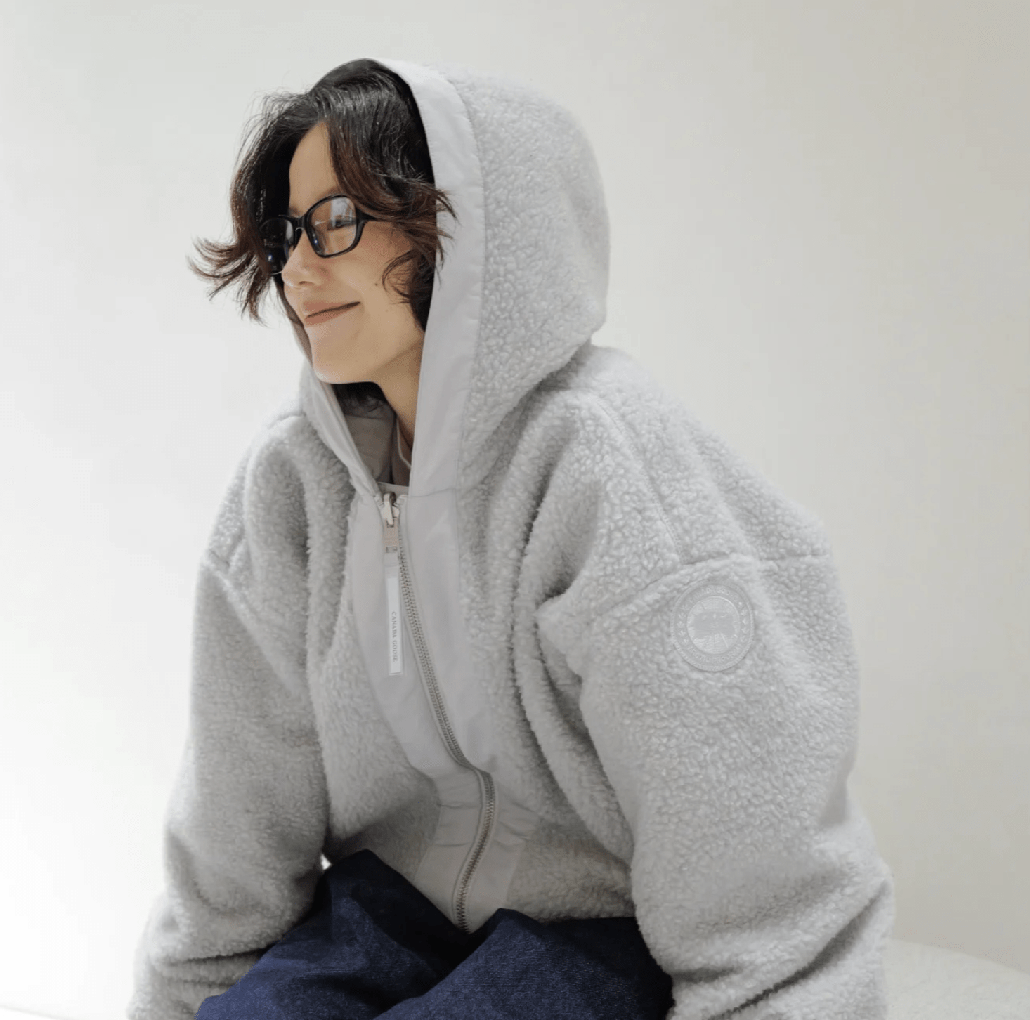 CANADA GOOSE Alberni Reversible Fleece Bomber - HLY & CHOCCICO