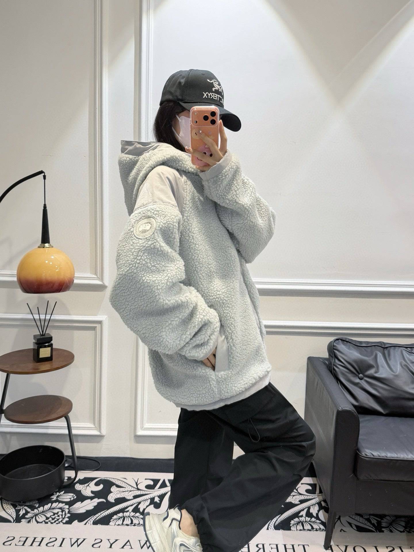 CANADA GOOSE Alberni Reversible Fleece Bomber - HLY & CHOCCICO