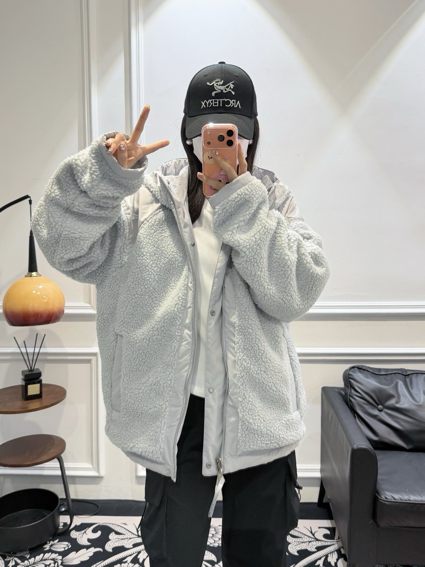 CANADA GOOSE Alberni Reversible Fleece Bomber - HLY & CHOCCICO