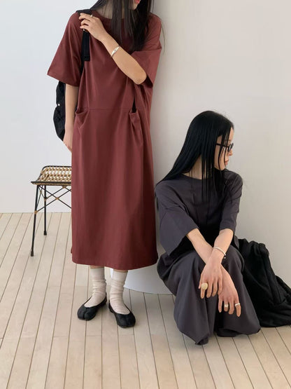 韓國直送Casual Oversized Dress 👗✨ - HLY &amp; CHOCCICO
