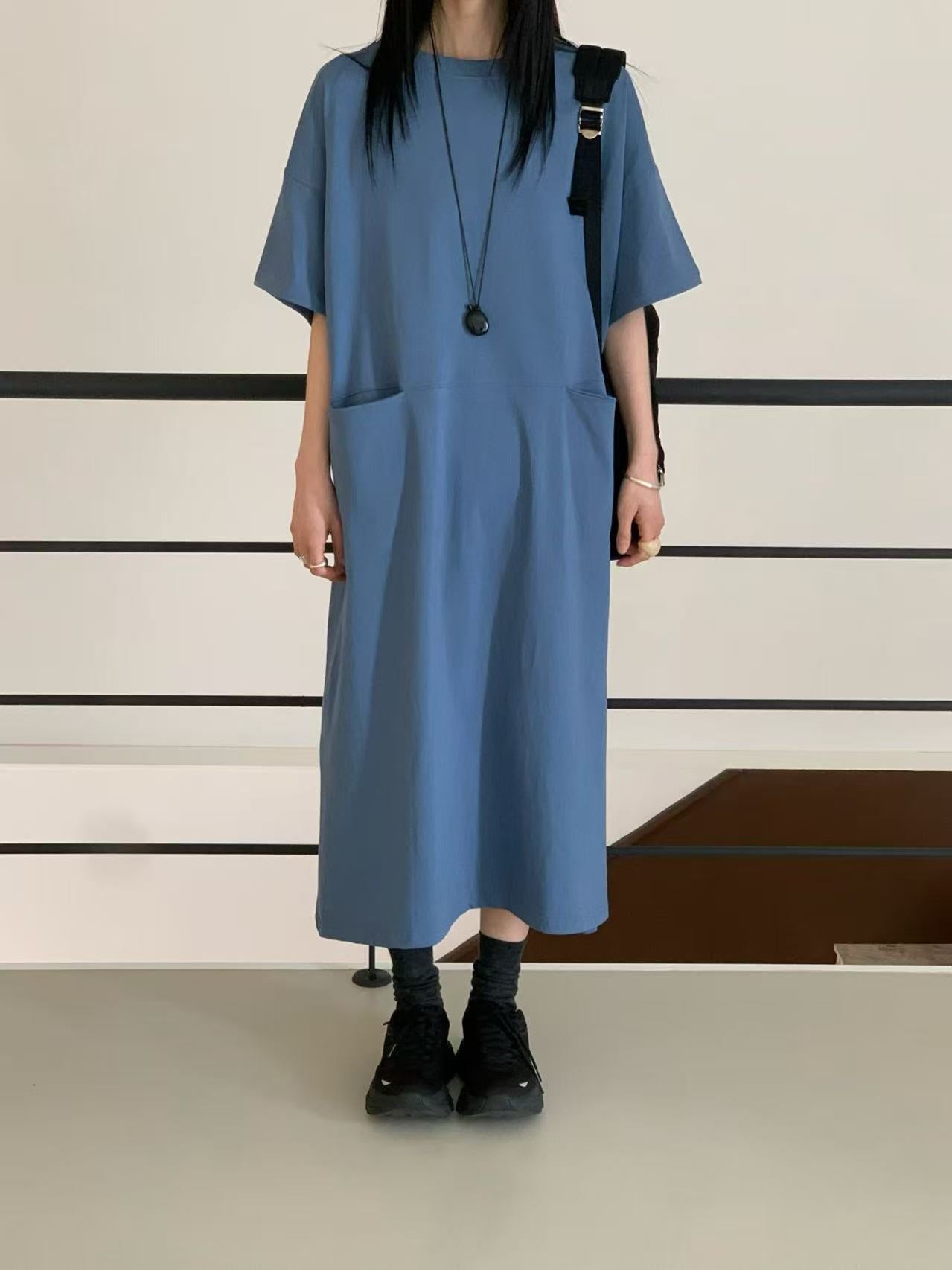韓國直送Casual Oversized Dress 👗✨ - HLY &amp; CHOCCICO