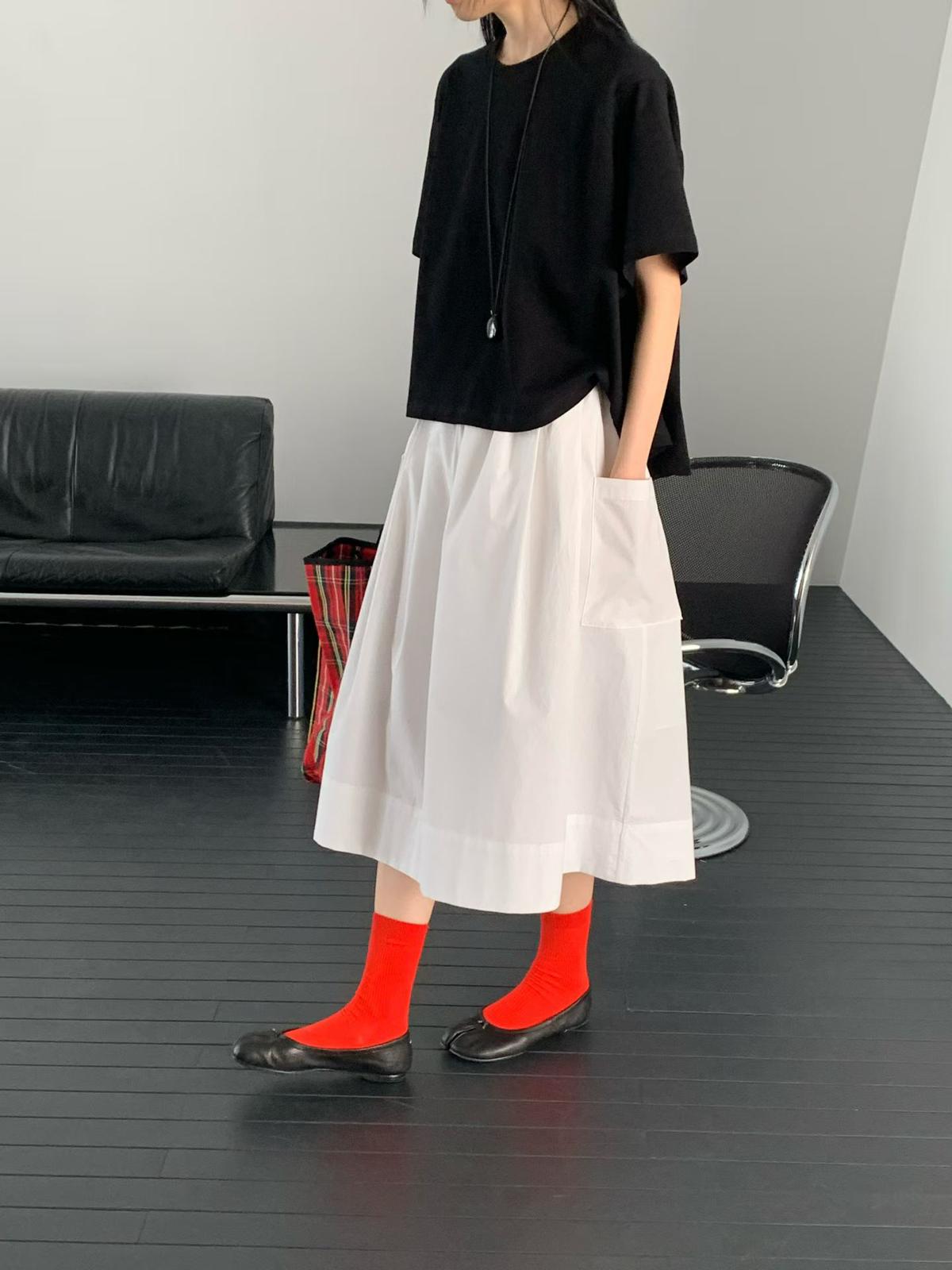 韓國直送Casual Pocket Skirt - HLY &amp; CHOCCICO