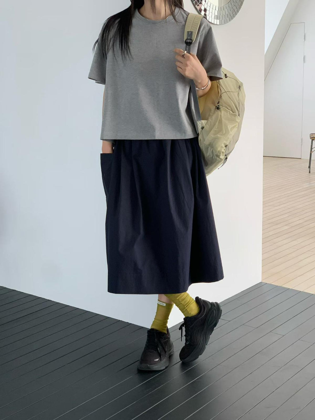 韓國直送Casual Pocket Skirt - HLY &amp; CHOCCICO
