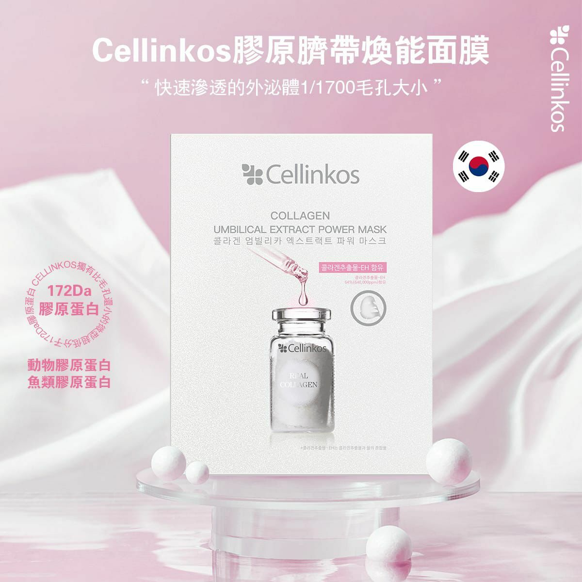 Cellinkos女神外泌體膠原槍面膜5片裝 HLY & CHOCCICO