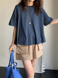 韓國直送Chic Utility Shorts ／ Comfort Tee - HLY & CHOCCICO