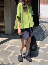 韓國直送Chic Utility Shorts ／ Comfort Tee - HLY & CHOCCICO