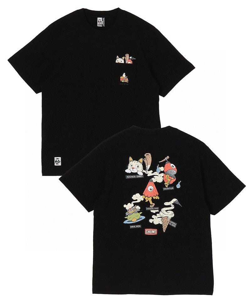 Chums Anti-Bug Food Yokai Pocket Tee - HLY & CHOCCICO