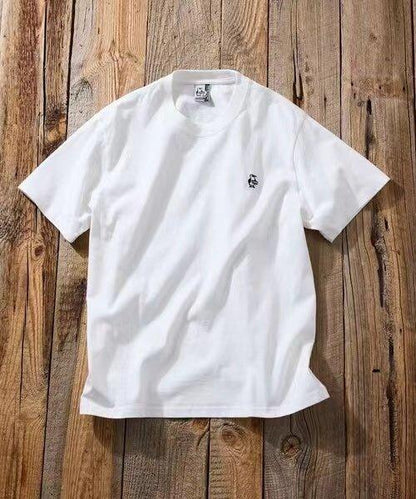 CHUMS arch logo back print crew neck Tee - 4 Color - HLY &amp; CHOCCICO