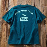 CHUMS  arch logo back print crew neck  Tee -4 Color - HLY & CHOCCICO