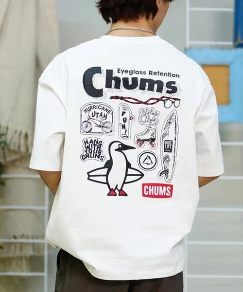 CHUMS  Archive Design Heavy Cotton Tee - HLY & CHOCCICO