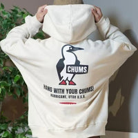 CHUMS Back Print Brushed Lining Hoodie HLY & CHOCCICO