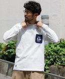 CHUMS 別注 Booby Bird Knit Pocket Long Sleeve Tee HLY & CHOCCICO