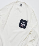 CHUMS 別注 Booby Bird Knit Pocket Long Sleeve Tee HLY & CHOCCICO