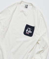 CHUMS 別注 Booby Bird Knit Pocket Long Sleeve Tee HLY & CHOCCICO