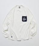 CHUMS 別注 Booby Bird Knit Pocket Long Sleeve Tee HLY & CHOCCICO