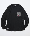 CHUMS 別注 Booby Bird Knit Pocket Long Sleeve Tee HLY & CHOCCICO