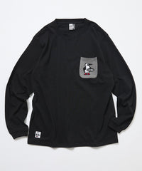 CHUMS 別注 Booby Bird Knit Pocket Long Sleeve Tee HLY & CHOCCICO
