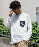 CHUMS 別注 Booby Bird Knit Pocket Long Sleeve Tee HLY & CHOCCICO