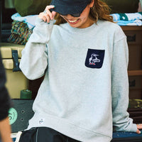 CHUMS 別注 Booby Bird Knit Pocket Sweatshirt - HLY & CHOCCICO