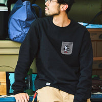 CHUMS 別注 Booby Bird Knit Pocket Sweatshirt - HLY & CHOCCICO