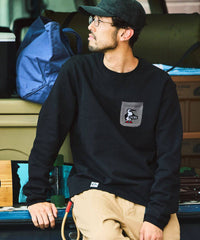CHUMS 別注 Booby Bird Knit Pocket Sweatshirt - HLY & CHOCCICO