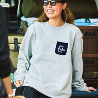 CHUMS 別注 Booby Bird Knit Pocket Sweatshirt - HLY & CHOCCICO