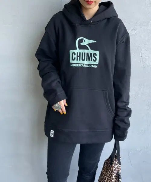 CHUMS BOOBY FACE logo print sweatshirt hoodie 連帽衛衣
