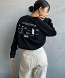 Chums  Brushed Back Print Long Sleeve T-shirt HLY & CHOCCICO