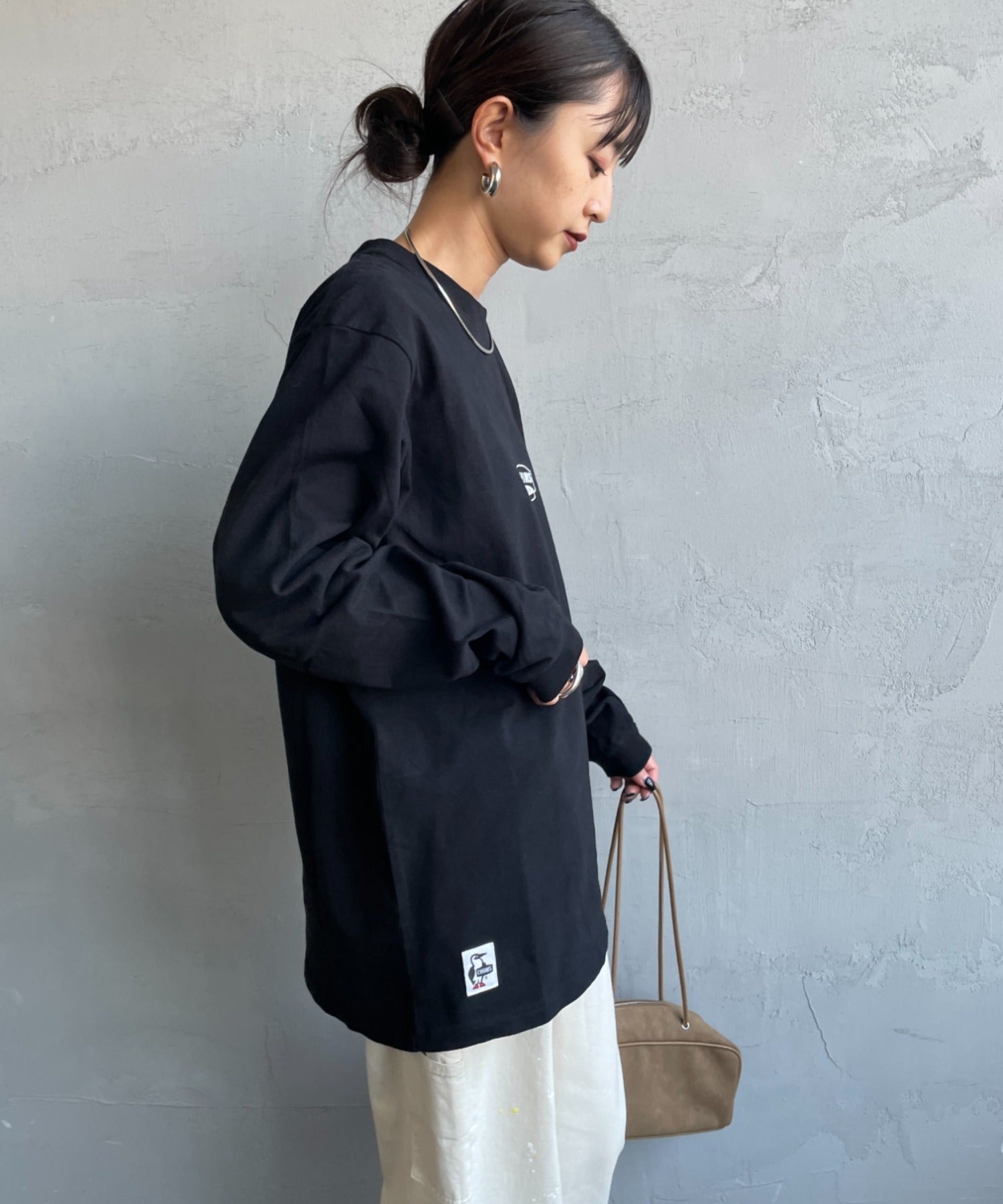 Chums  Brushed Back Print Long Sleeve T-shirt HLY & CHOCCICO