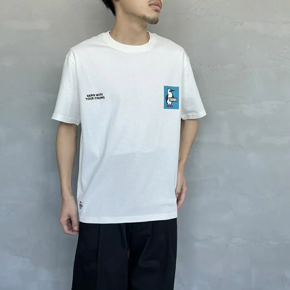 CHUMS Custom History Logo Back Print T-shirt  -3 Color HLY & CHOCCICO