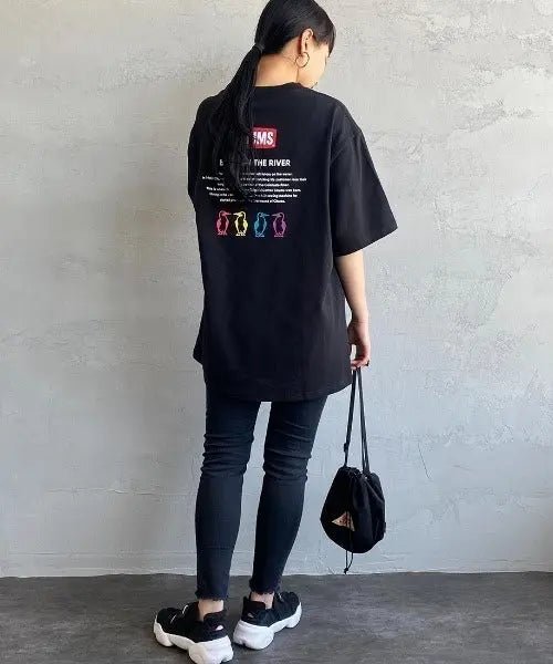 CHUMS Custom History Logo Back Print T-shirt  -3 Color HLY & CHOCCICO