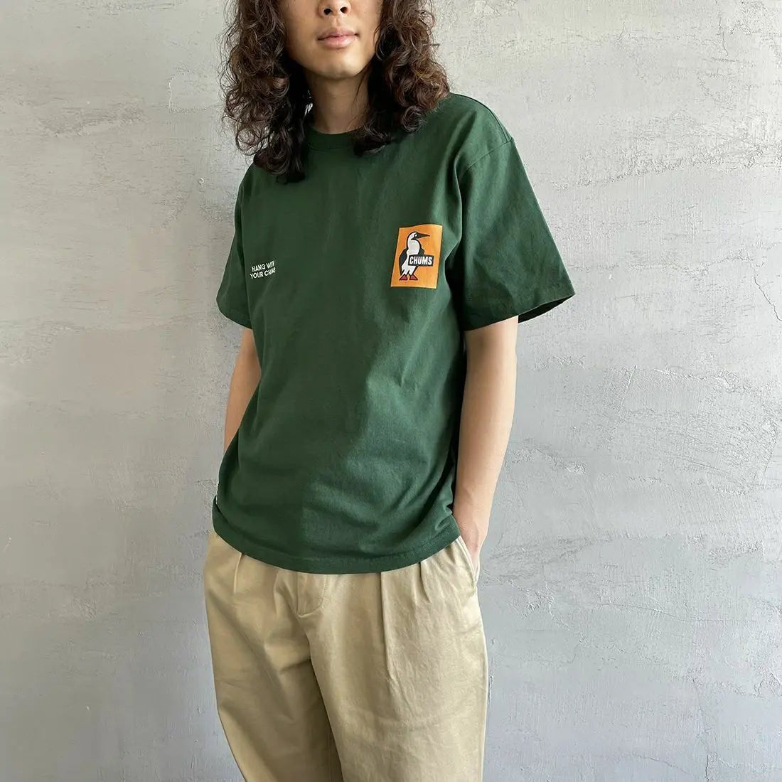 CHUMS Custom History Logo Back Print T-shirt  -3 Color HLY & CHOCCICO