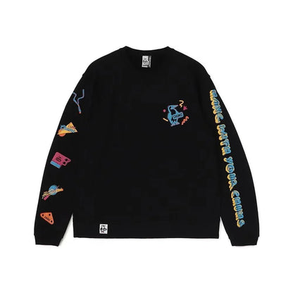 Chums DiscoTime Crew Neck Sweatshirt - HLY &amp; CHOCCICO