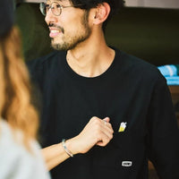 CHUMS Drink Logo  pocket Long sleeve T-shirt - HLY & CHOCCICO