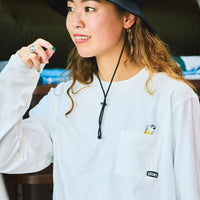 CHUMS Drink Logo  pocket Long sleeve T-shirt - HLY & CHOCCICO