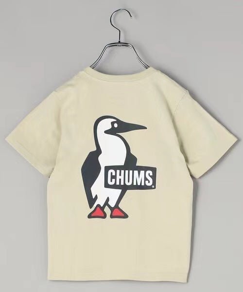 CHUMS KIDS Booby Logo size back print Tee - 4 Color - HLY & CHOCCICO