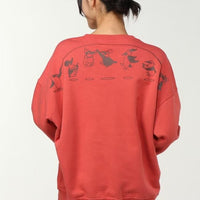 CHUMS Large Jump Rope Crew  Hoodie HLY & CHOCCICO