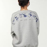 CHUMS Large Jump Rope Crew  Hoodie HLY & CHOCCICO