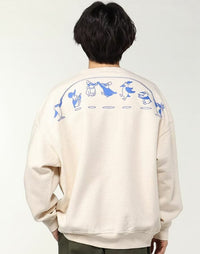 CHUMS Large Jump Rope Crew  Hoodie HLY & CHOCCICO