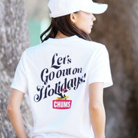 CHUMS Let's go out on holiday tee -4 Color - HLY & CHOCCICO